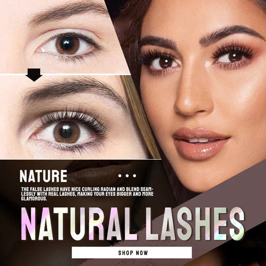 WATERPROOF ！SELF-ADHESIVE EYELASHES