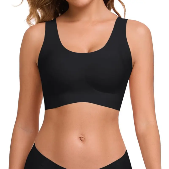ubras Seamless Bras for Women Full Coverage Wireless Bralette Widen Straps Side Comfortable Breathable