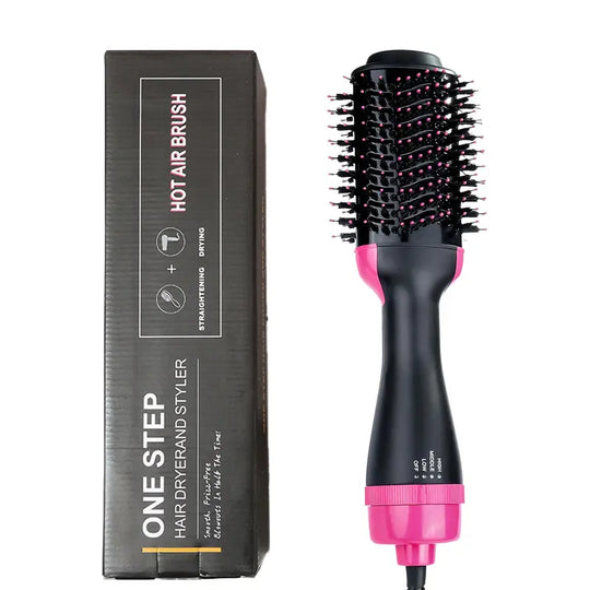 4 in 1 Hair Dryer Straightener, Multi-use Hair Dryer Brush with Aluminum Tube Comb Head, Lightweight Design Hot Air Comb for Home & Salon Use, Electric Curler, Curly Iron, Hair Curling Iron