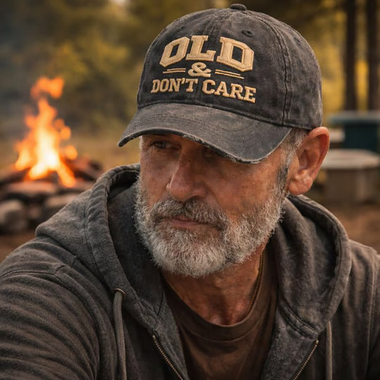 🖤2026 New Year · 40% OFF🖤Vintage Distressed “OLD & DON’T CARE” Cap