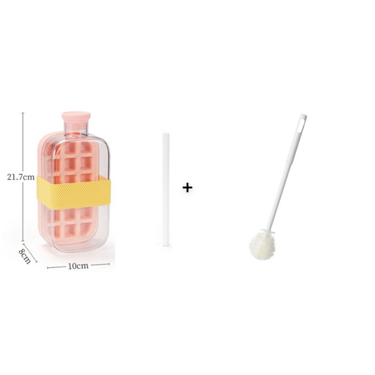 2-in-1 Ice Cube Maker Water Bottle Built-In Ice Tray, Food-Grade Silicone, Bpa-Free. Make Ice & Store Water In One Bottle – Ideal For Gym, Office & Travel! ‍♂