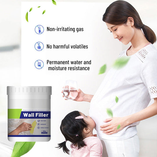 🛠️ Waterproof and mould-resistant wall repair putty💧free brush! 🖌️ ✨ Quick and clean home wall repairs! 🏡