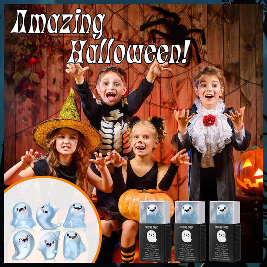👻Glow in the Dark Mini Ghost Figures with Box(6 pcs)
