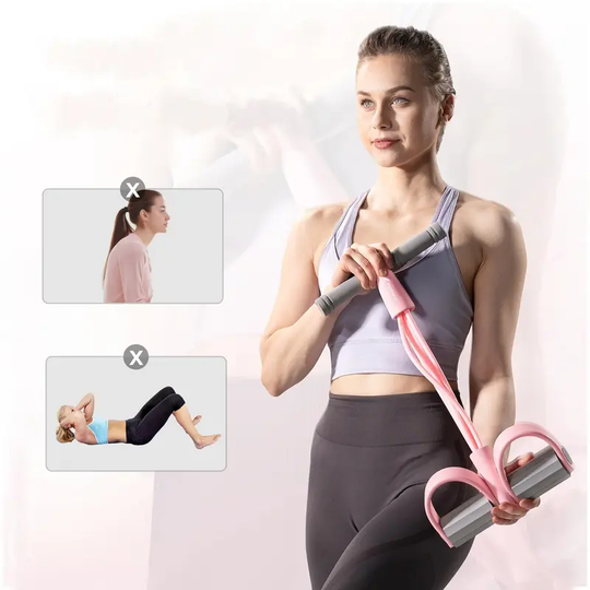 Merach Multifunction Pedal Resistance Band, Elastic Pull Rope Fitness, Full-Body Workout at Home Gym
