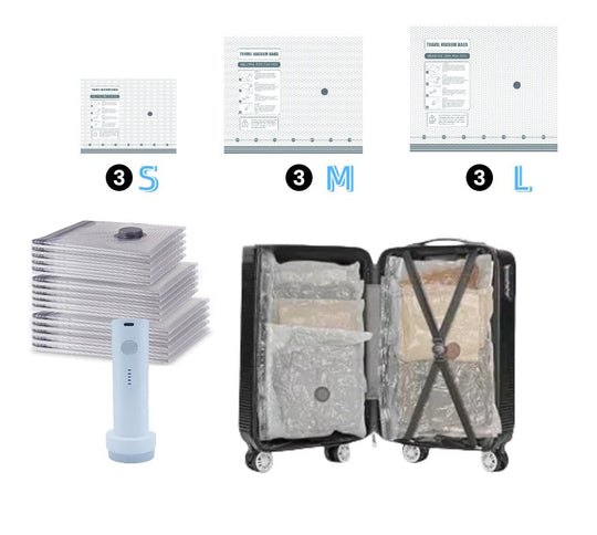 ⏳LAST DAY SALE 50% OFF!!💞50K+ SOLD!✨X7 TravelShrink™ – Cordless Vacuum Compression Kit🧳