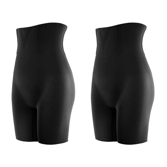 [2-Pack Fajas Colombianas Shaping Pants ] KKpeople Women's Tummy Control Butt-Lifting Shapewear, Sexy and Comfortable High-Waist Body Sculpting Garment Womenswear Compression