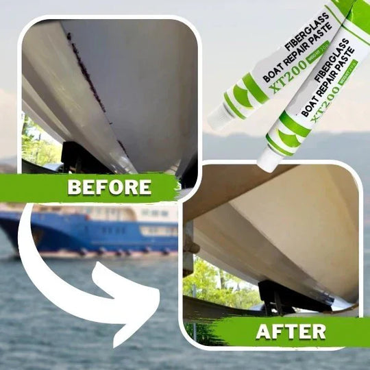 50% OFF! ✨Fiberglass Boat Repair Paste | Instant Gelcoat Filler for Scratches, Cracks & Gouges | No-Mix Marine Grade Compound✨