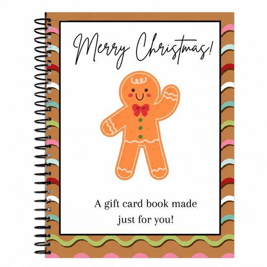 🔥🎁50% OFF!!!-Ready for Christmas!🎅Christmas Gift Card Booklet -👍DIY Spiral-Bound Christmas Gift Card Holder Book