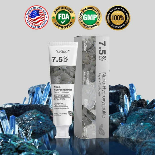 🖤Black Friday Sale:40% OFF🖤YaGoo™ Fluoride-Free Hydroxyapatite Toothpaste – Gentle Whitening & Enamel Strength for Sensitive Teeth