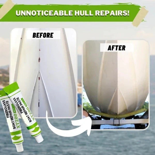 50% OFF! ✨Fiberglass Boat Repair Paste | Instant Gelcoat Filler for Scratches, Cracks & Gouges | No-Mix Marine Grade Compound✨