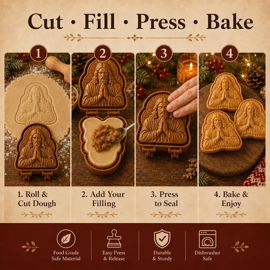🔥HOT SALE 49% OFF🥧✨ Faith & Nativity Christmas Mini Pie Mold Collection