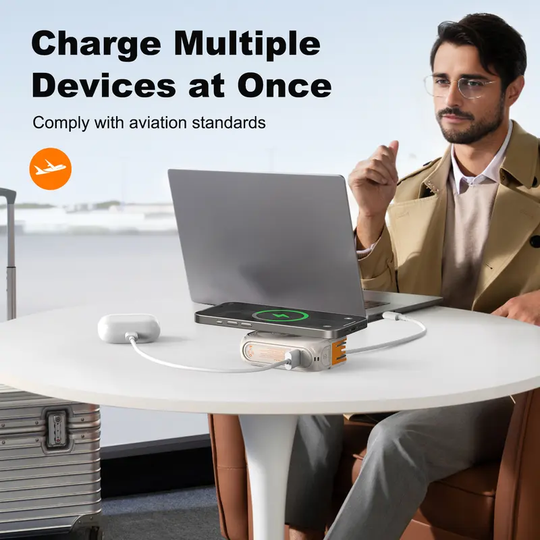 Magnetic Power Bank with Built-In Cable