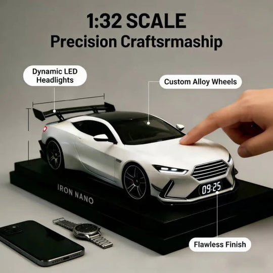 🎊Christmas sale 40% Off🎊Hypercar Alarm Clock 🏎️Realistic Sound & Light Effects