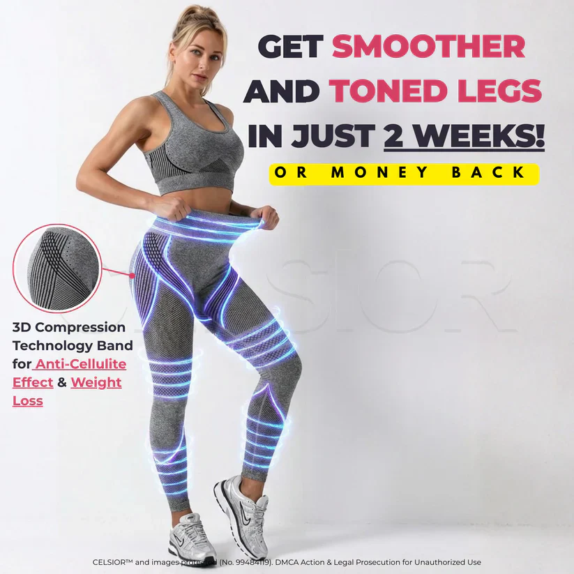 High-Waist Tummy Control & Butt Lifting POWERCELLS™ 3D Metabolic Booster Leggings