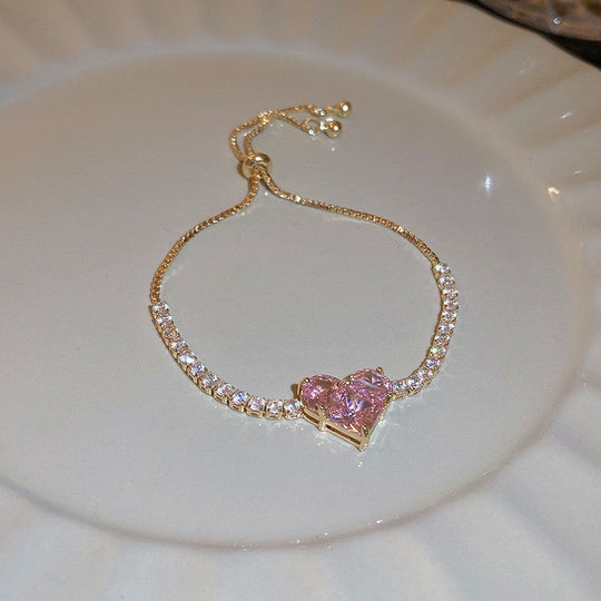 💖VARMT UDSALG 50% RABAT💖✨Armbånd med kobberindlagt kubisk zirkoniasten, udsøgt luksuriøst glitrende tilbehør til kvinder