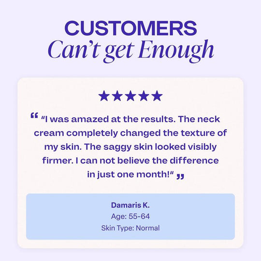 [GOPure official] Neck Cream Tighten & Lift Firming Cream for Crepey Skin Tightening Cosmetic - Clinically Proven, Safe & Clean, Dermatologist Recommended, Cruelty-Free