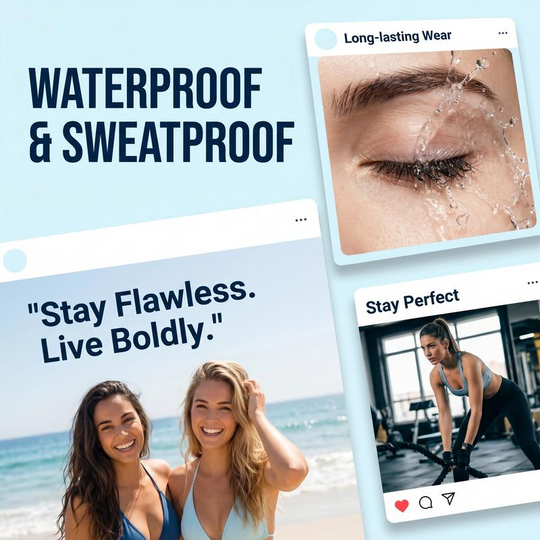 Waterbestendig 2-in-1 mini-wenkbrauwpotlood en gekleurde wenkbrauwgel: langhoudende make-up voor de wenkbrauwen om natuurlijke en realistische lijnen te creëren die de haartjes nabootsen.