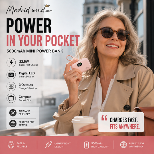 📱40% OFF! 5000mAh Mini Power Bank – Portable, Universal Compatibility 🔋🔌