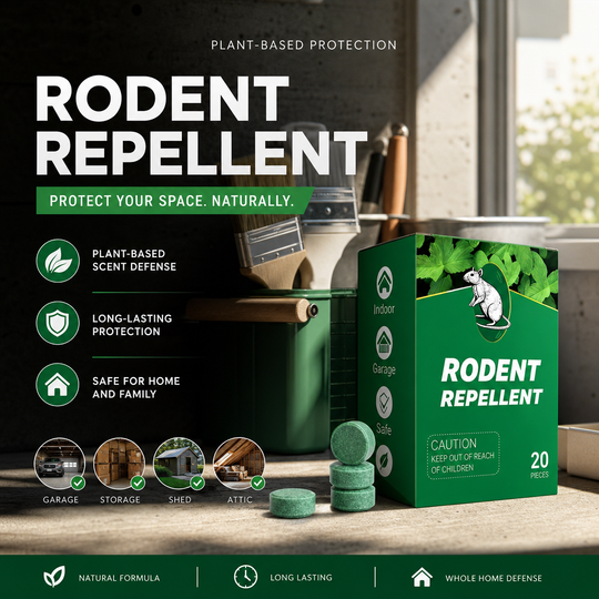 🥳 All‑Pest Repellent – Safe for pets & wildlife. No poisons, just effective. Use indoors & out. 🐾