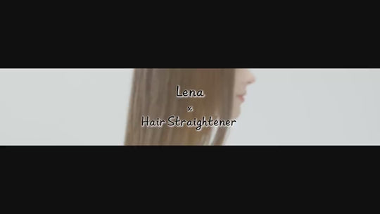 LENA Professional Flat Iron Hair Straightener Titanium Fast Heating Curler & Straightener 2 in 1