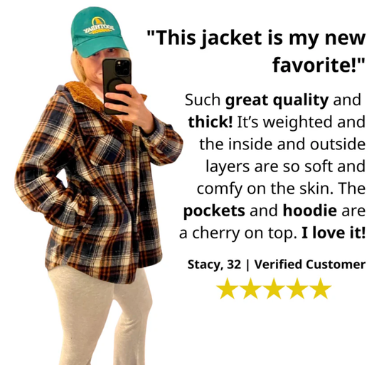 🔥Winter Clearance 50%OFF🧥Women's Winter Trendy Plaid Hooded Jacket