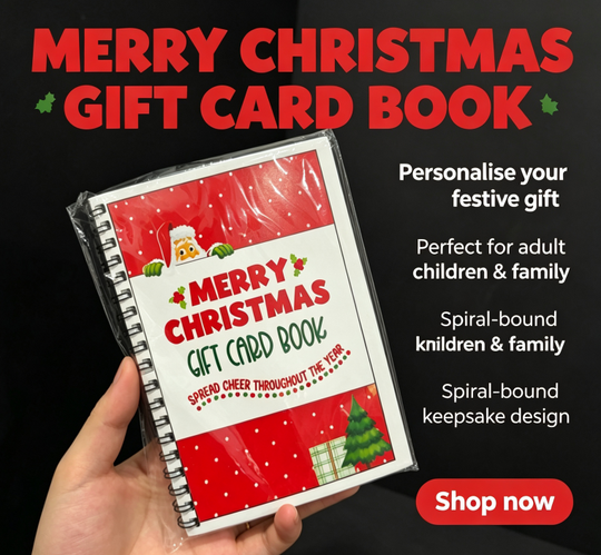 🔥🎁50% OFF!!!-Ready for Christmas!🎅Christmas Gift Card Booklet -👍DIY Spiral-Bound Christmas Gift Card Holder Book