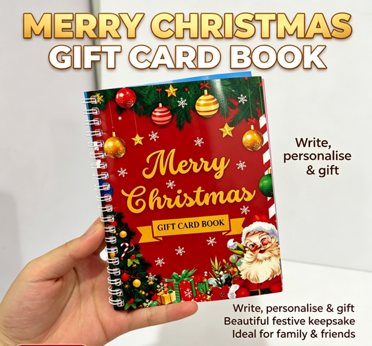 🎅Christmas Gift Card Booklet 👍DIY Spiral-Bound Christmas Gift Card Holder Book