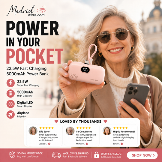 📱40% OFF! 5000mAh Mini Power Bank – Portable, Universal Compatibility 🔋🔌