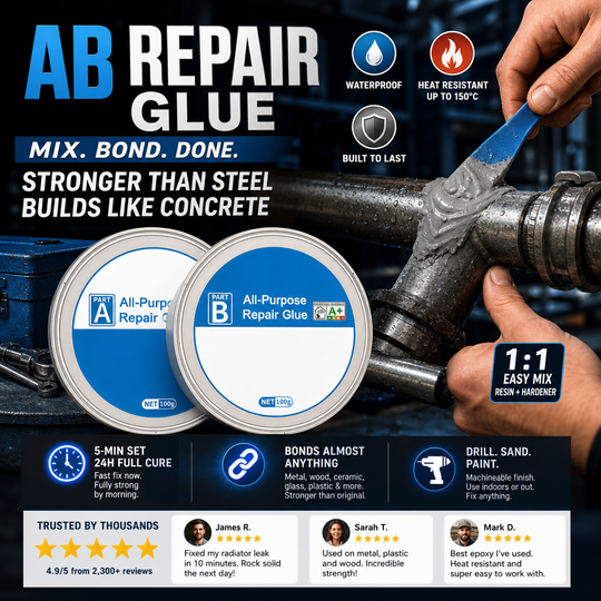 🔥 Limited-time Offer:50% OFF | AB Super Glue: Brings broken items back to life – strong yet flexible, won’t crack!