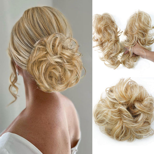 Messy Side Comb Hair Bun – Instant Voluminous Updo Clip-In – 10-Second Effortless Styling, Slip-Proof All-Day Hold, Premium Heat-Friendly Fiber Up to 160°C & Lightweight Only 90g – 3 Placement Styles 🎀
