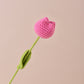 Hand-Knitted Tulip Flowers for Home Decoration