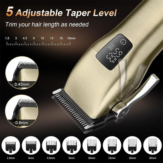 Professional Washable Electric Hair Clippers and Shaver Set