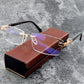 Sapphire high hardness✨Anti blue progressive Far And Near Dual-Use Reading Glasses