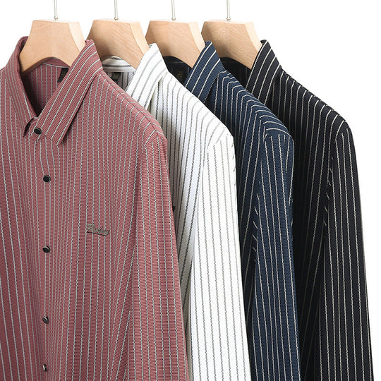 🎊Christmas sale - 50% Off🎊👔Men's Classic Wrinkle-Free Striped Shirt