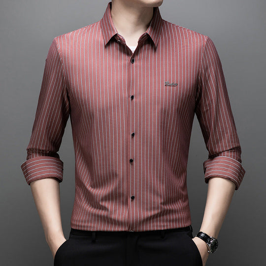 🎊Christmas sale - 50% Off🎊👔Men's Classic Wrinkle-Free Striped Shirt