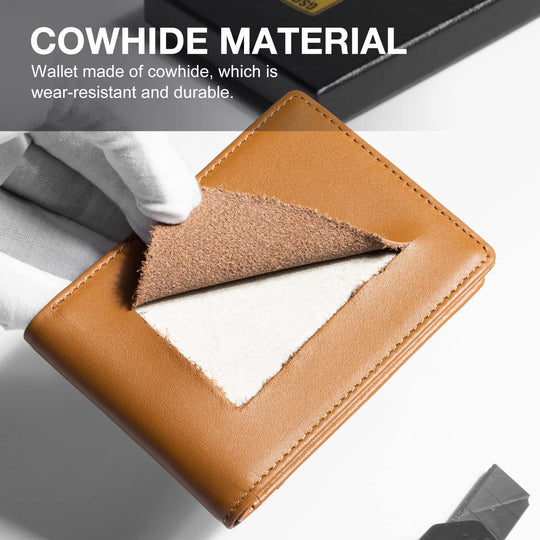Limited-Time Discount!!RFID-Blocking Leather and Carbon Fiber Credit Card Holder
