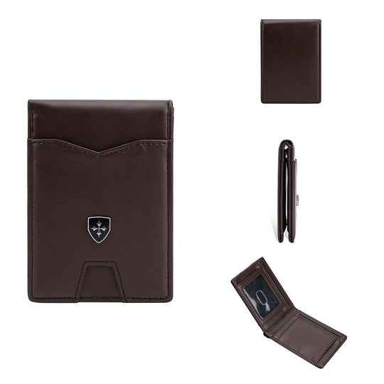 Limited-Time Discount!!RFID-Blocking Leather and Carbon Fiber Credit Card Holder