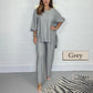 🌷Limited Time 55% OFF💞Women's Long Sleeve High Waisted Wide Leg Pants Suit