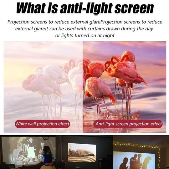 📺40% OFF NOW!✨High Definition Projection Screen - 120-inch Diagonal with Matte White Surface for Crystal Clear Home Cinema Experience🎬🌟