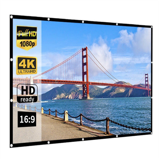 📺40% OFF NOW!✨High Definition Projection Screen - 120-inch Diagonal with Matte White Surface for Crystal Clear Home Cinema Experience🎬🌟