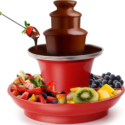 ✨𝑭𝒂𝒄𝒕𝒐𝒓𝒚 𝒅𝒊𝒓𝒆𝒄𝒕 𝒔𝒂𝒍𝒆𝒔✨Three-Layer Chocolate Fountain Machine with Detachable Plate