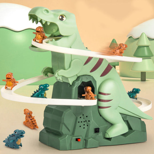 💝Idea Hadiah Jualan hangat 56% OFF-Electric Dinosaur Chase Race Track Set Playset🦕