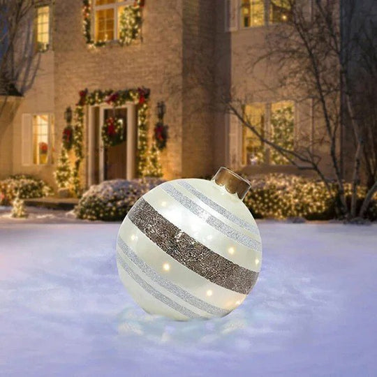 ✨JULREA 50% RABATT✨    Uppblåsbar dekorerad boll för utomhusjul i PVC