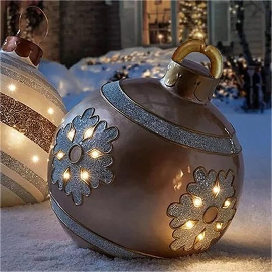 🎊Jualan Krismas - Diskaun 50%.🎊Bola Berhias kembung PVC Krismas luar