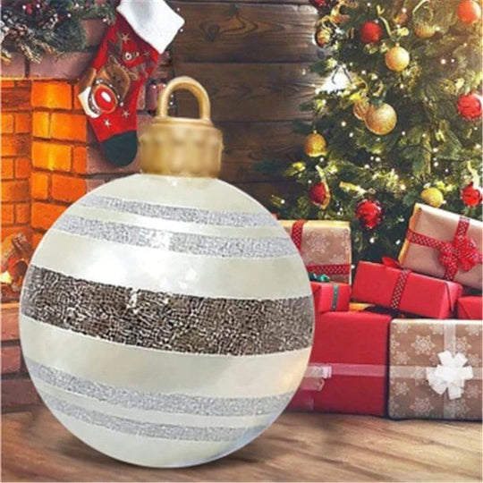 🎊Jualan Krismas - Diskaun 50%.🎊Bola Berhias kembung PVC Krismas luar