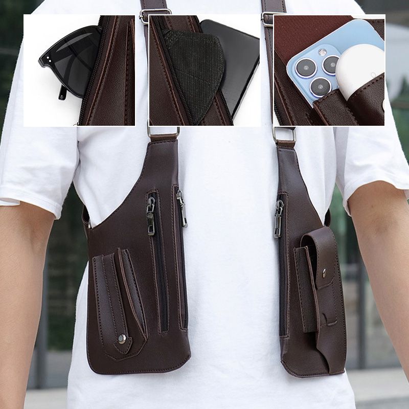 Hot Sale 50% OFF🎒Men's Anti-Theft Multi-Pocket Double-shoulder Bag