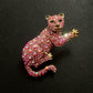 Luxurious Sparkling Tiger Brooch