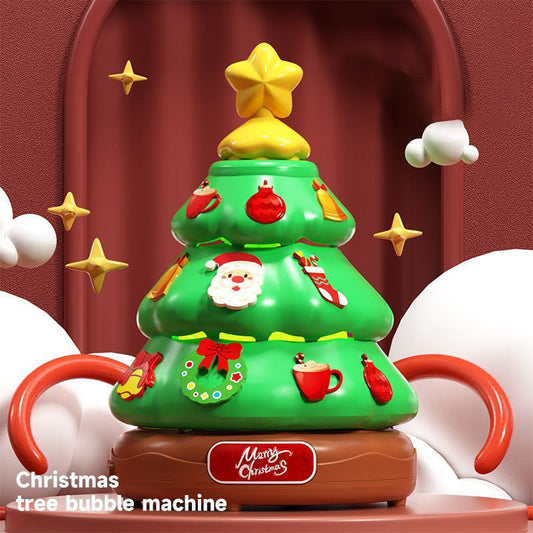 🎊Christmas sale 🎊Festive Christmas Tree Automatic Bubble Blower