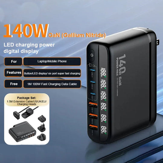 ✨Nieuwkomer✨Krachtige 140W supersnelle opladerset