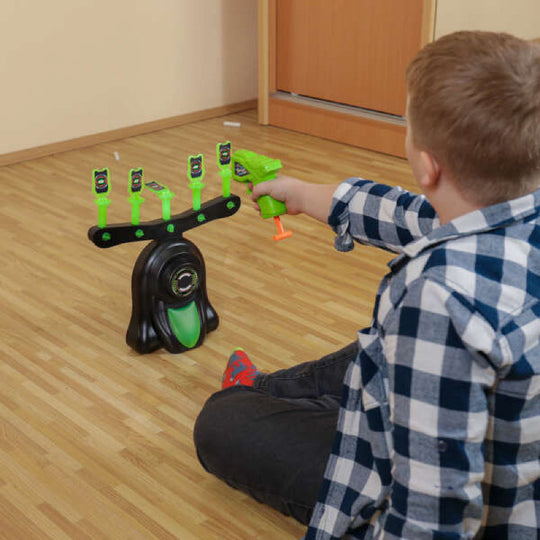 🔥Big Sale 50% OFF🔥🎁Glow-in-the-Dark Shooting Target Practice Kids Shooting Toy Gun Set
